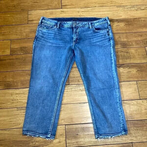 Silver Elyse slim crop jeans